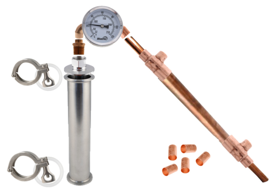 2" Tri Clamp Stainless & Copper Reflux Still - DIY Kit - Make Spirits on a Keg