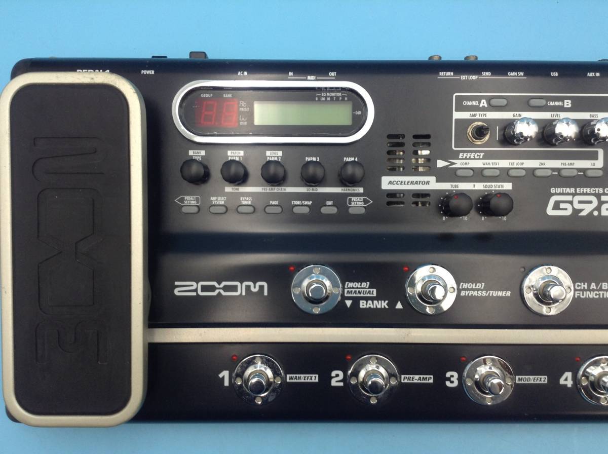 ZOOM G9.2TT Multi Effects Guitar Effect Pedal From Japan Tested working