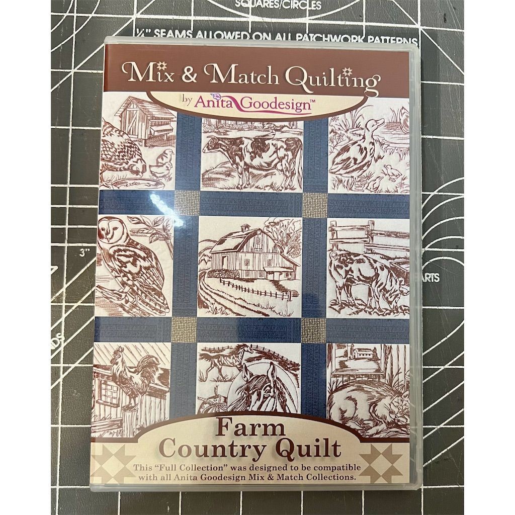 Anita Goodesign Farm Country Quilt Design CD Mix & Match