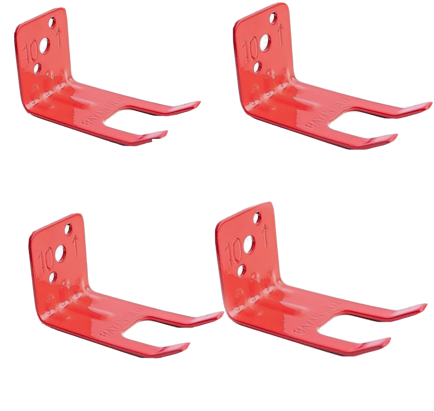 🔥🧯LOT OF 4-FORK STYLE WALL MOUNT 5/10/20 lb. FIRE EXTINGUISHER AMEREX BRACKET