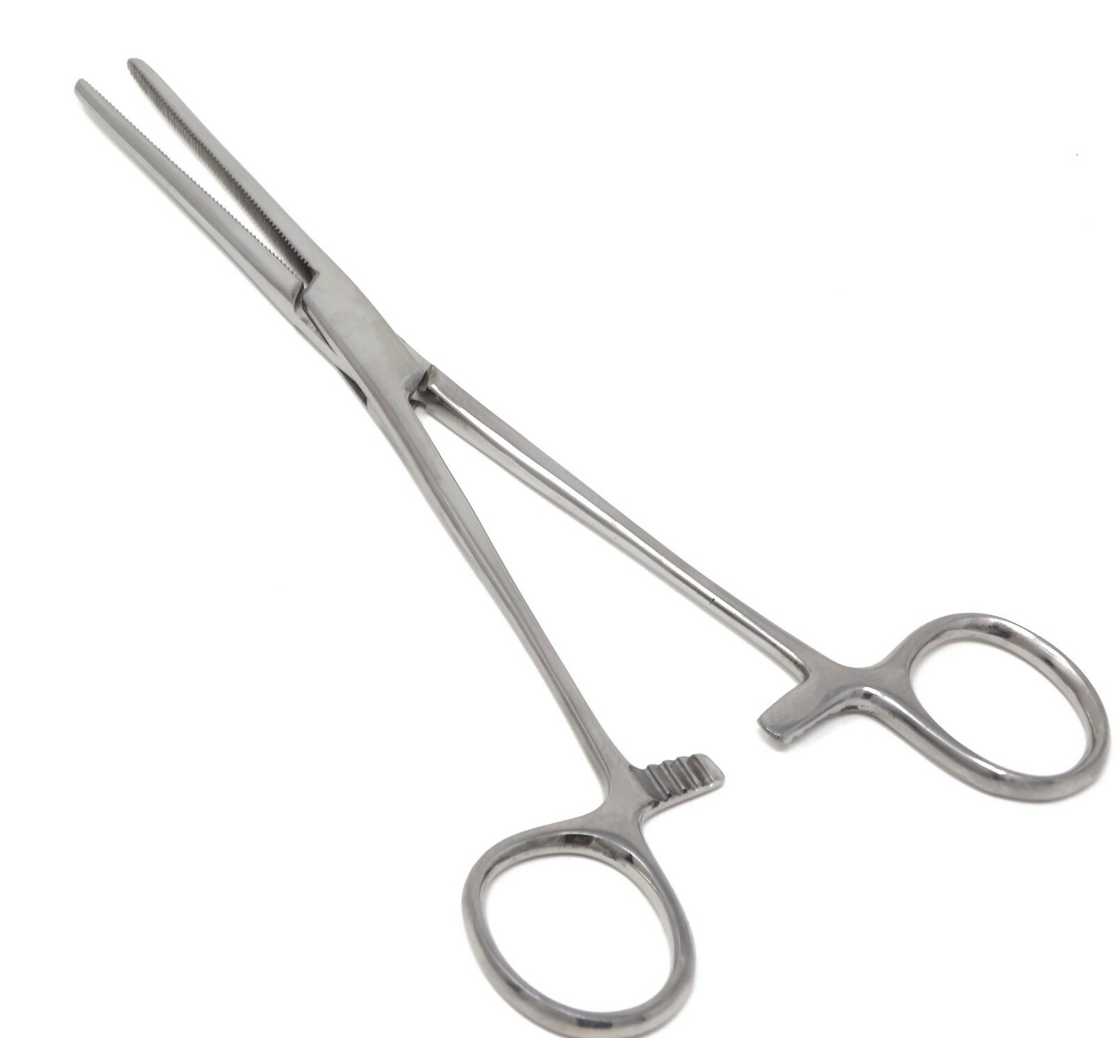 HEMOSTATS / LOCKING FORCEPS 6" NEW 2 Curved 2 Straight SERRATED