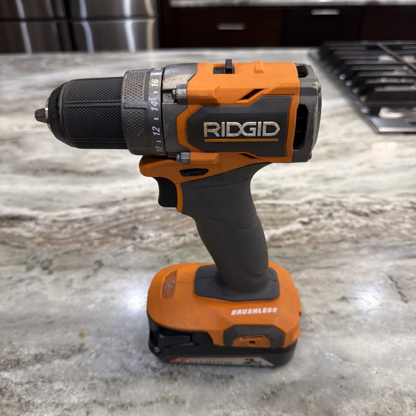Ridgid R87012 18V Sub-Compact Brushless 1/2" Drill  W/2Ah Battery no charger
