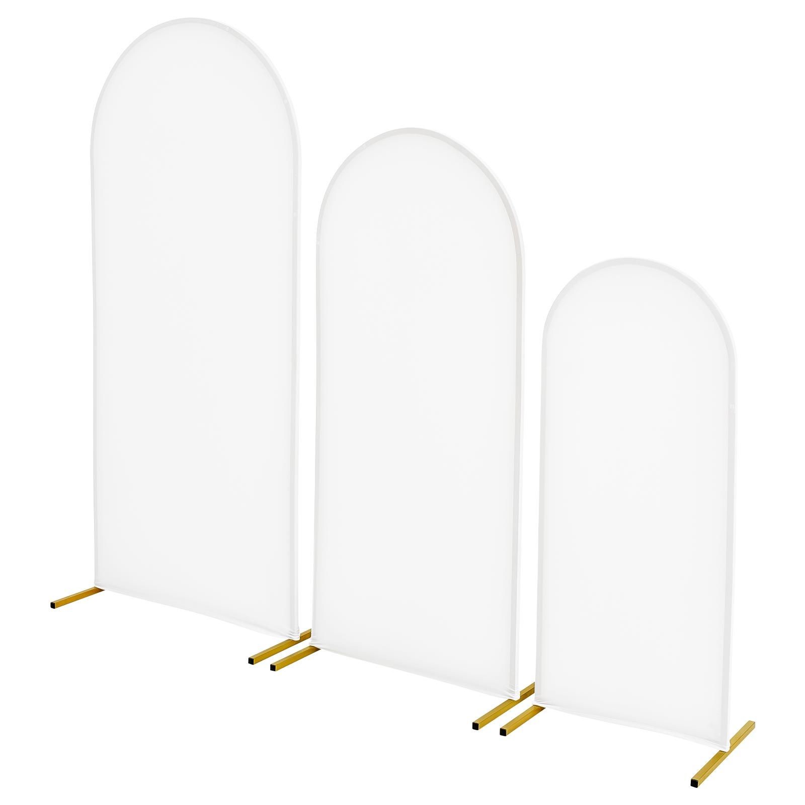Gold Metal Arch Backdrop Stand Set of 3, 6/ 5/ 4 ft, for Wedding Party
