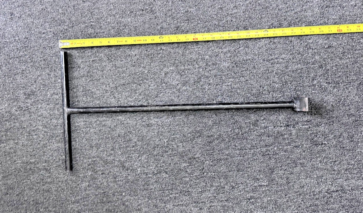 Water Meter Key Wrench 28 Inch Enforced Steel T-Handle