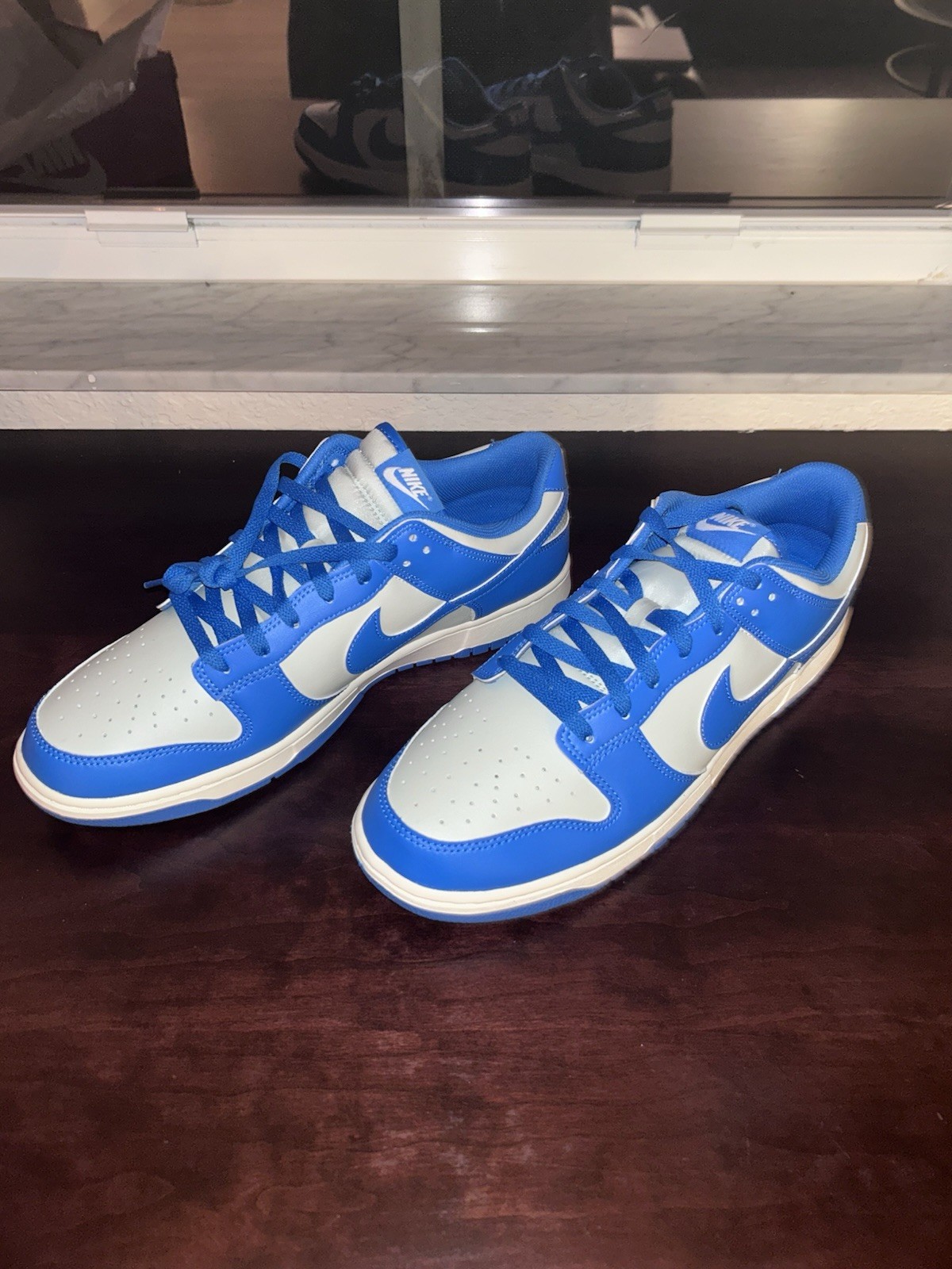 Nike Dunk Low Detroit Lions HF5441-002 Men's Size New Blue Silver New w/o Box 13