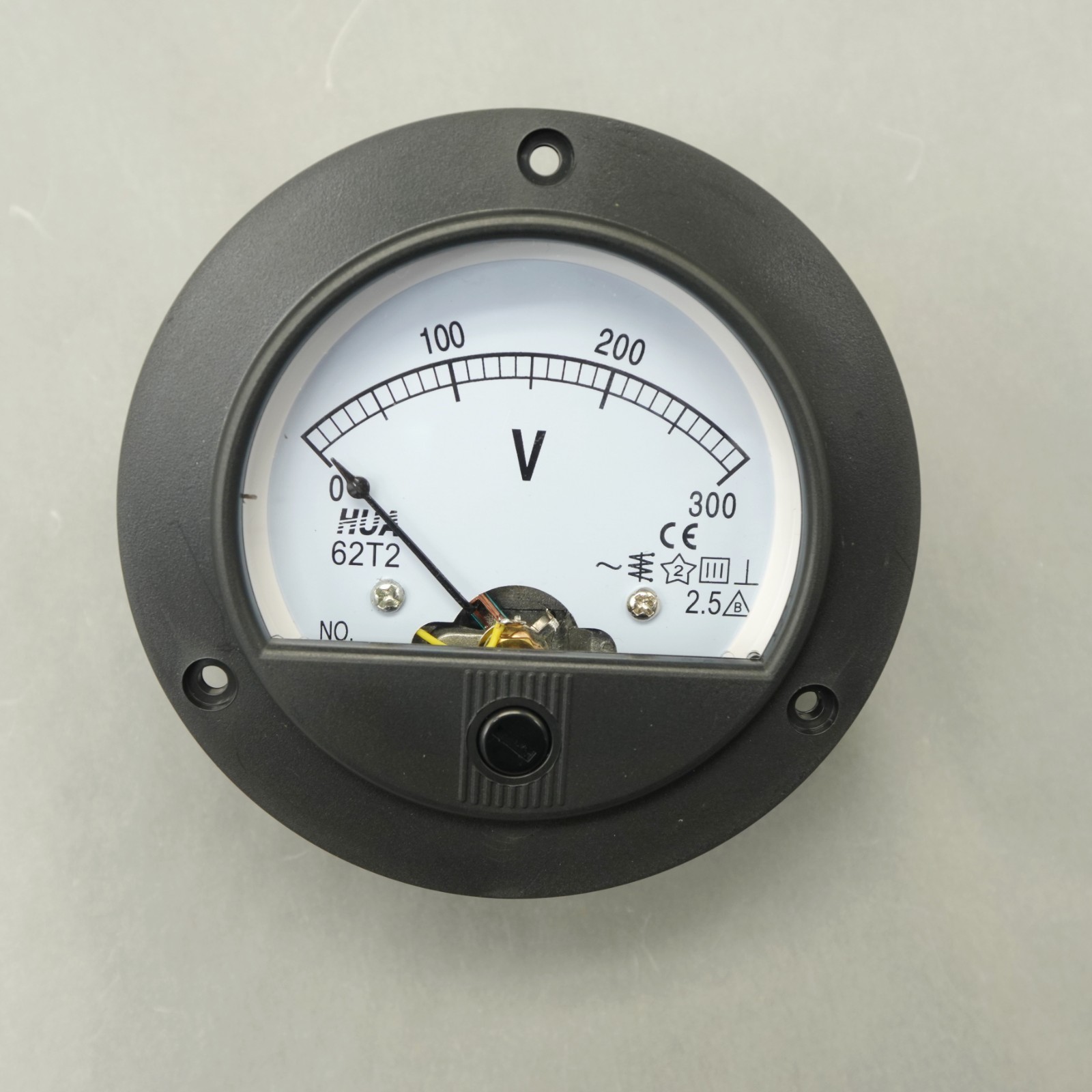 1PC 65C5 DC 0-300V Analog Voltmeter Voltage Panel meter Face Dia. 90mm