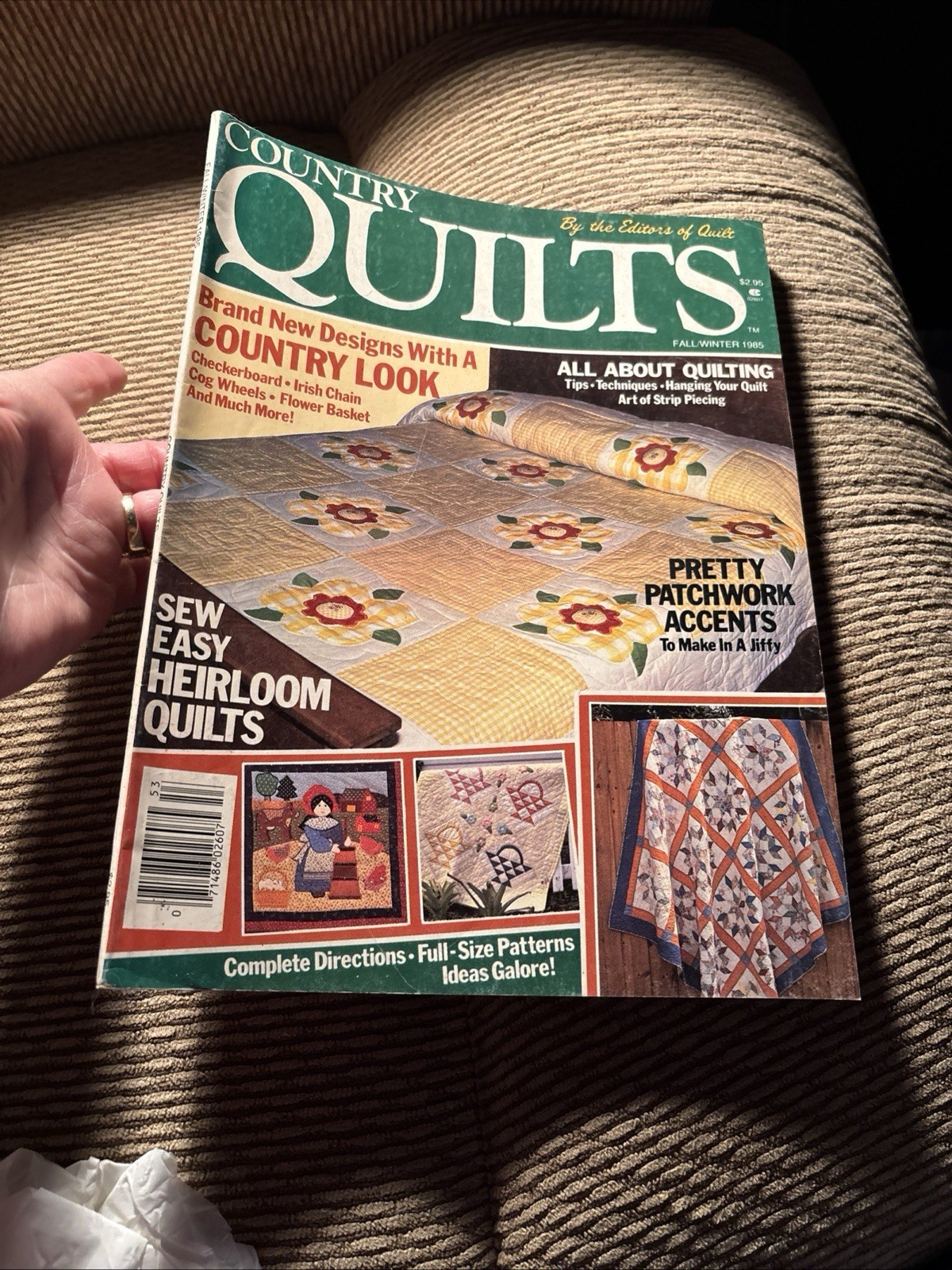Country Quilts Magazine FALL/WINTER 1985 Sew Easy Heirlooms, Pretty Patchwork