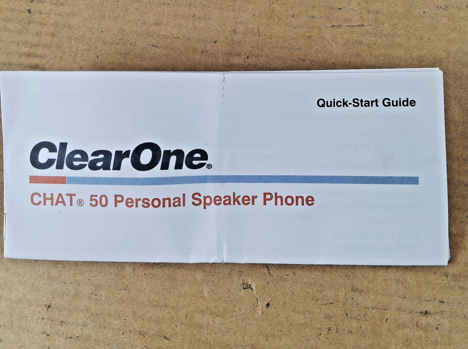 ClearOne Chat 50 USB Personal Speakerphone 910-159-001