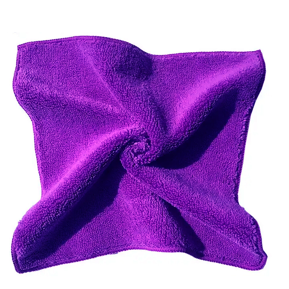 10PCS Microfiber Cleaning Cloth Towel Rag Car Polishing No Scratch Car Detailing