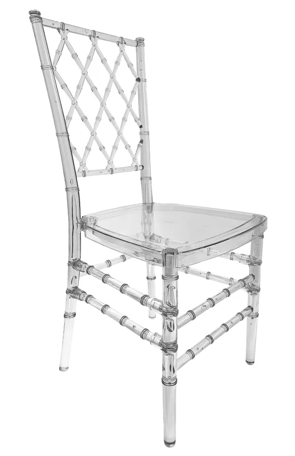 Diamond Resin Chair - Clear - (Unassembled) by Chivari, 4 Pack