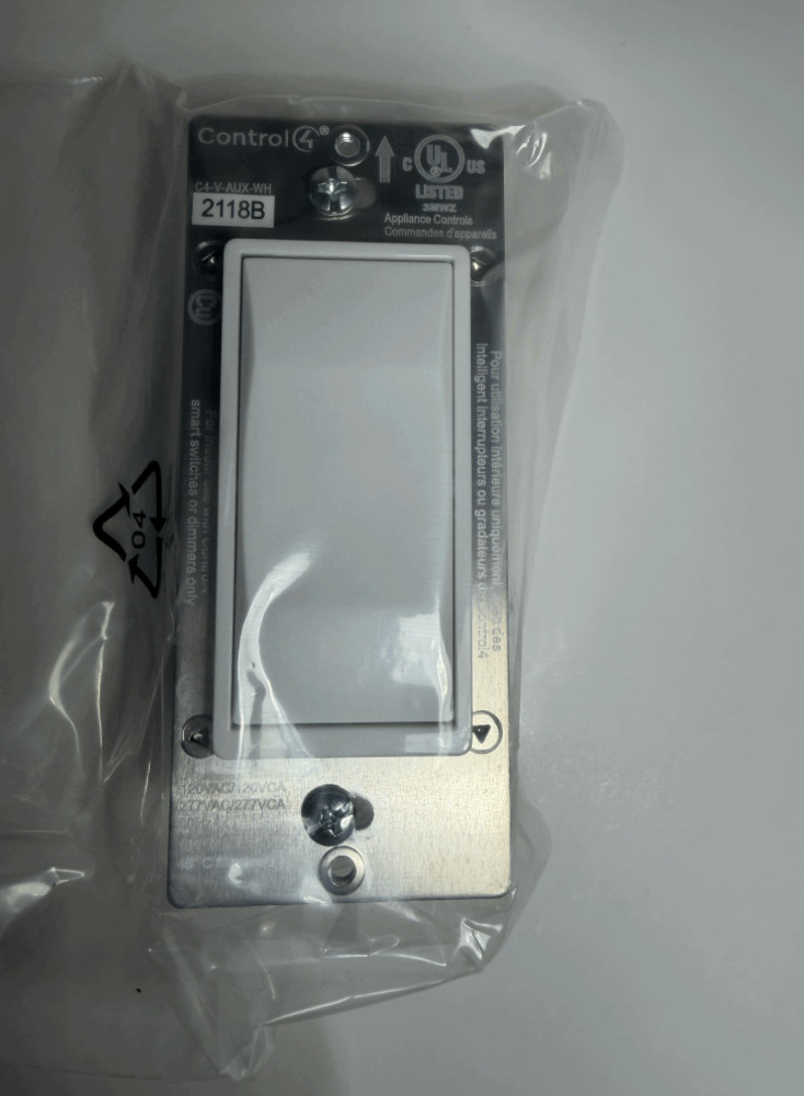 control 4 Essential Auxiliary Keypad C4-V-AUX-WH (White)