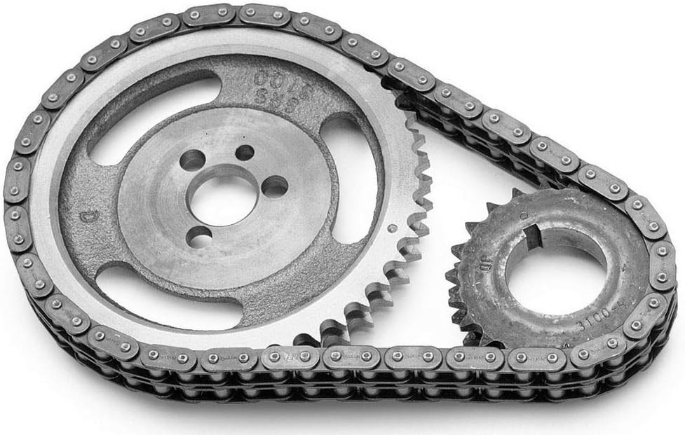 7802Performer-Link Timing Chain and Gear Set Billet Steel 3-Keyway Solid Bushing