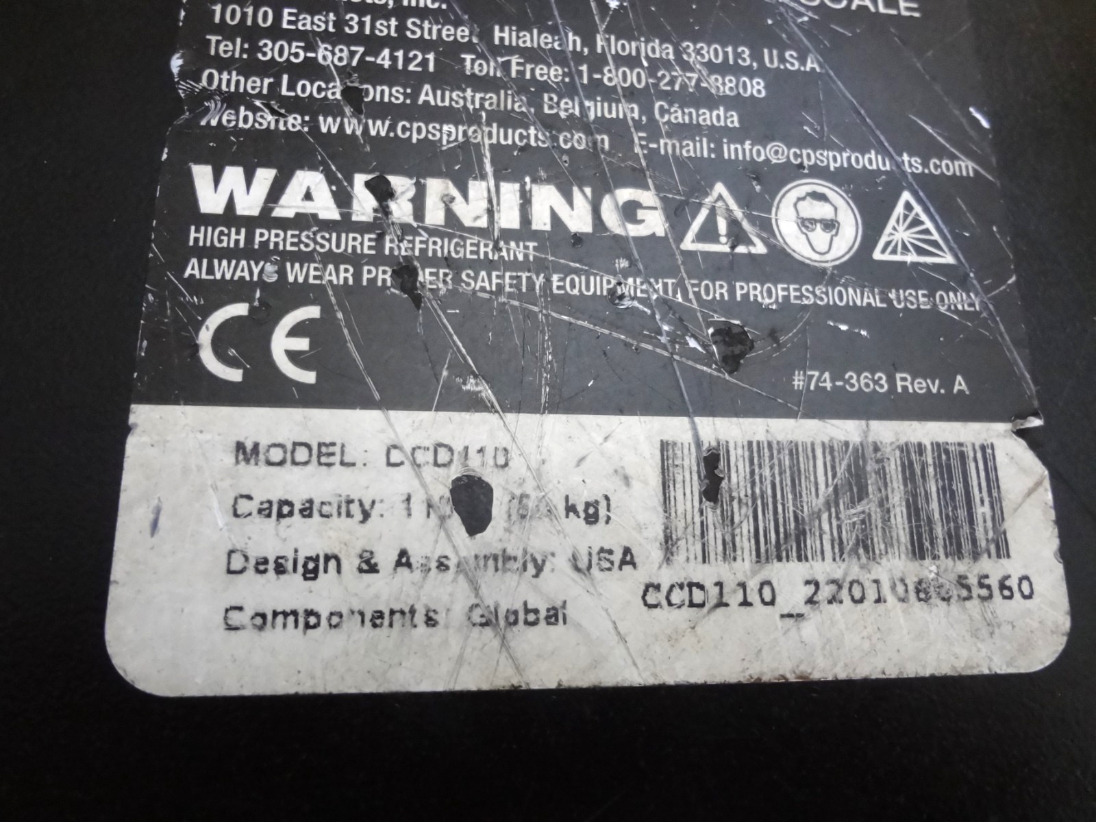 COMPUTE-A-CHARGE CCD110 Charging/Recovery Scale, 110 lb Max. Cap.
