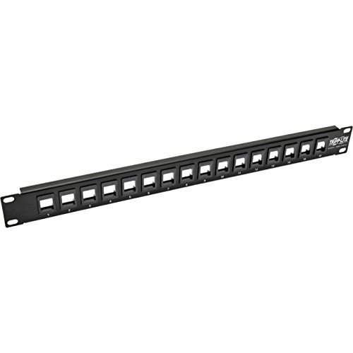 Tripplite N062016KJ 16-Port Blank Patch Panel 1U Rack-Mount