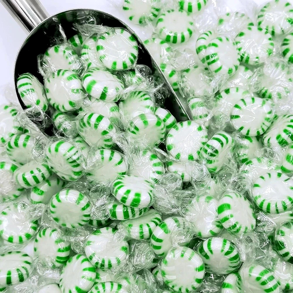 Spearmint Starlight Mints Wrapped Candy - 4 lbs. FREE SHIPPING