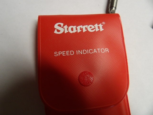 STARRETT # 107 Speed Indicator RPM Indicator W/Pouch NOS