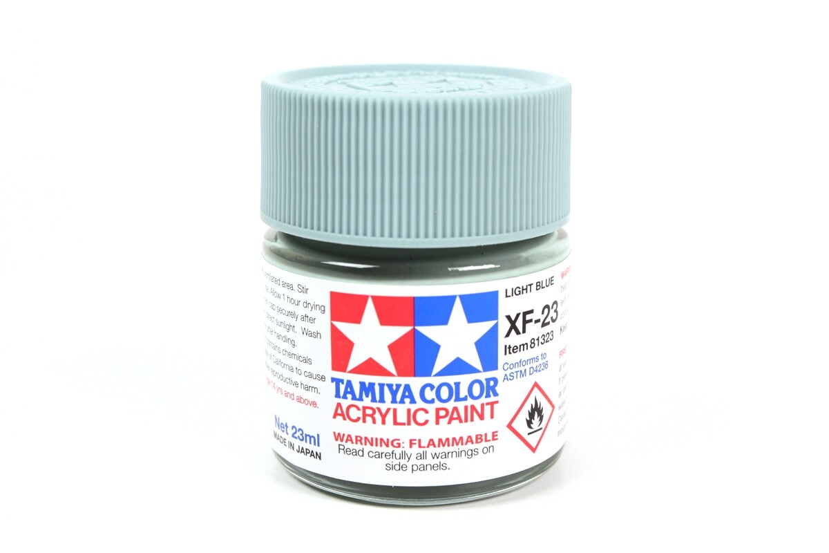 Tamiya 81323 XF-23 Light Blue Acrylic Paint 23ml TAM81323 - US