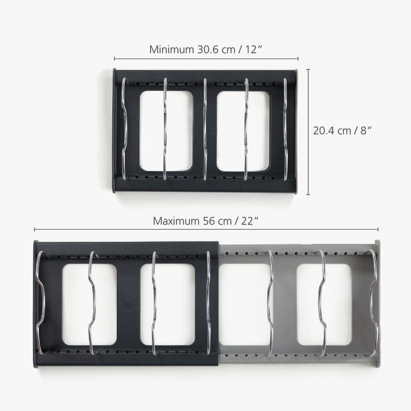 Joseph Joseph Drawerstore Expanding Cookware Organizer, Space Saving Storage for