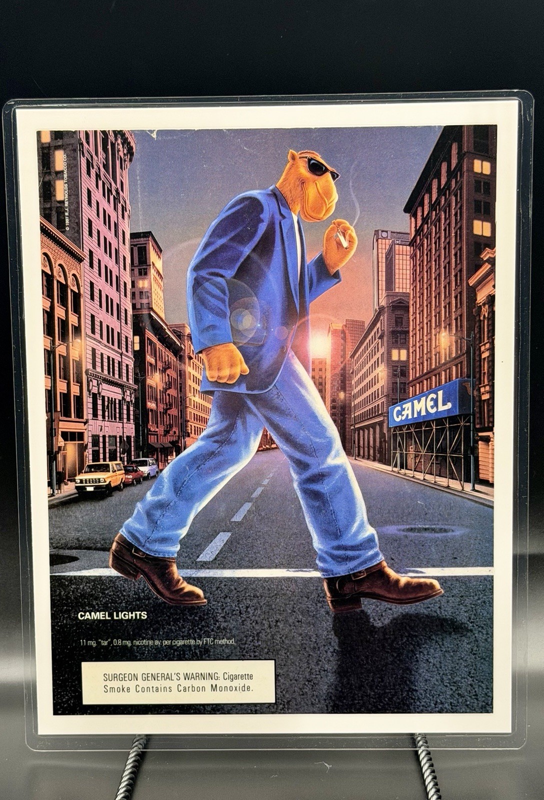 Camel Lights Cigarettes Camel Joe “City Man” 1990 Original Preserved Print Ad