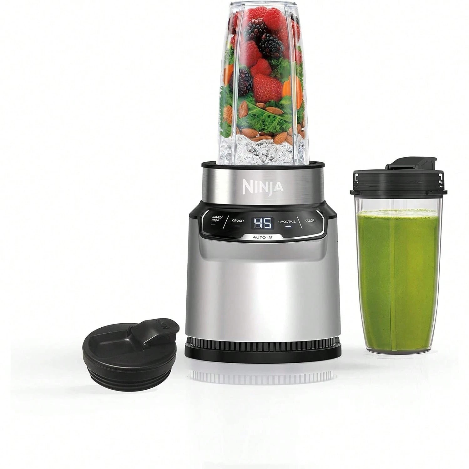Refurbished Ninja Nutri Blender Pro BN401 Dual 24oz Cups Smoothie Maker