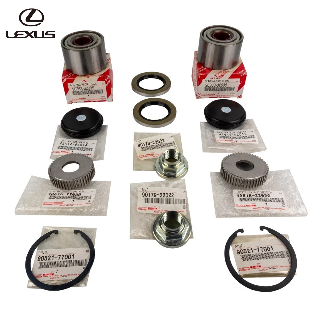 New Genuine Toyota Lexus IS300 Altezza OEM Front Wheel Bearing kit 12PCS