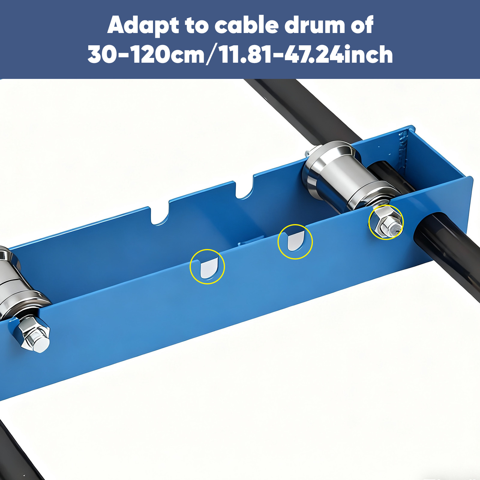 Cable Drum Roller Reel Dispenser Wire Dispenser Cable Roller Stand 3307Ib