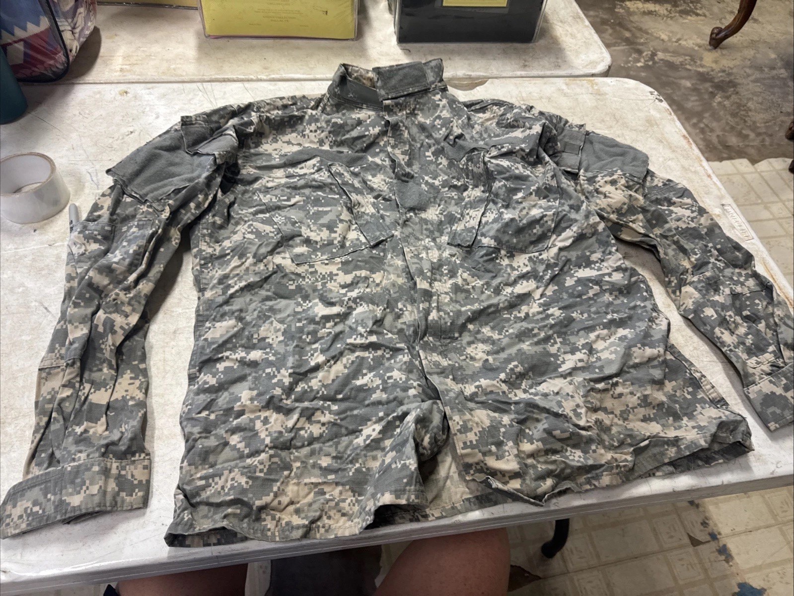 US Army Coat Flame Resistant Army Combat Uniform Large Long SPM100-05-D-0419