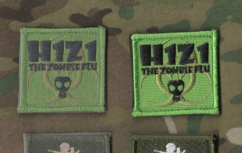 ISAF COMBIE JOINT SP OPS TASK FORCE CJSOTF-A vêlkrö 2" 2-TAB: H1Z1 ZOMBIE FLU