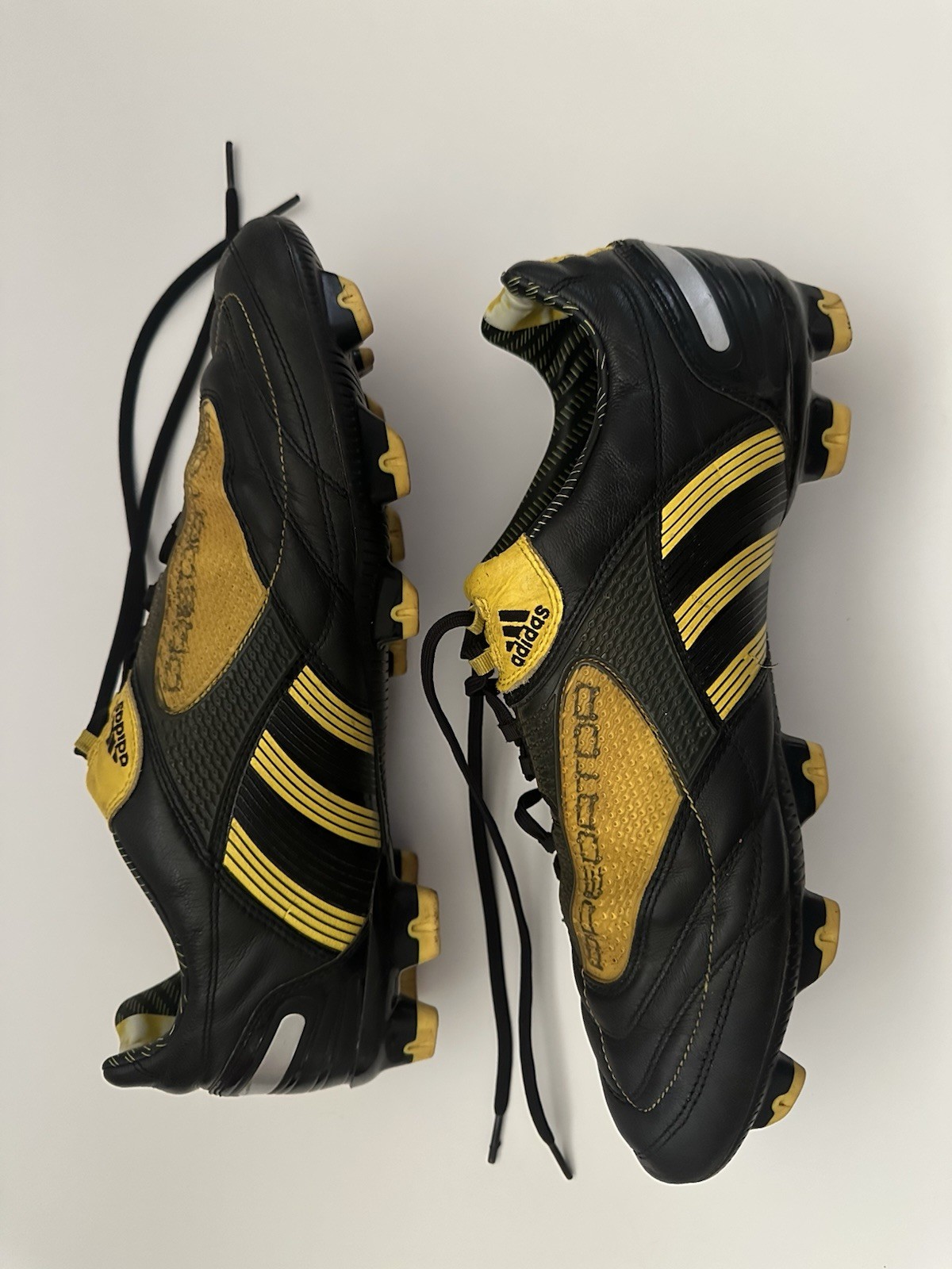 Mens Adidas Predator Absolado_X FG G14206 Soccer Cleats Black Yellow Sz 13