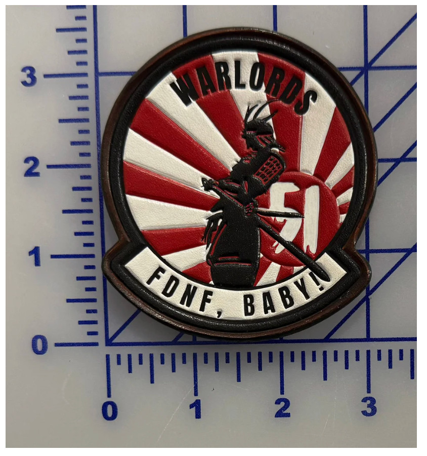 NAVY HSM-51 WARLORDS FDNF COLOR LEATHER PATCH