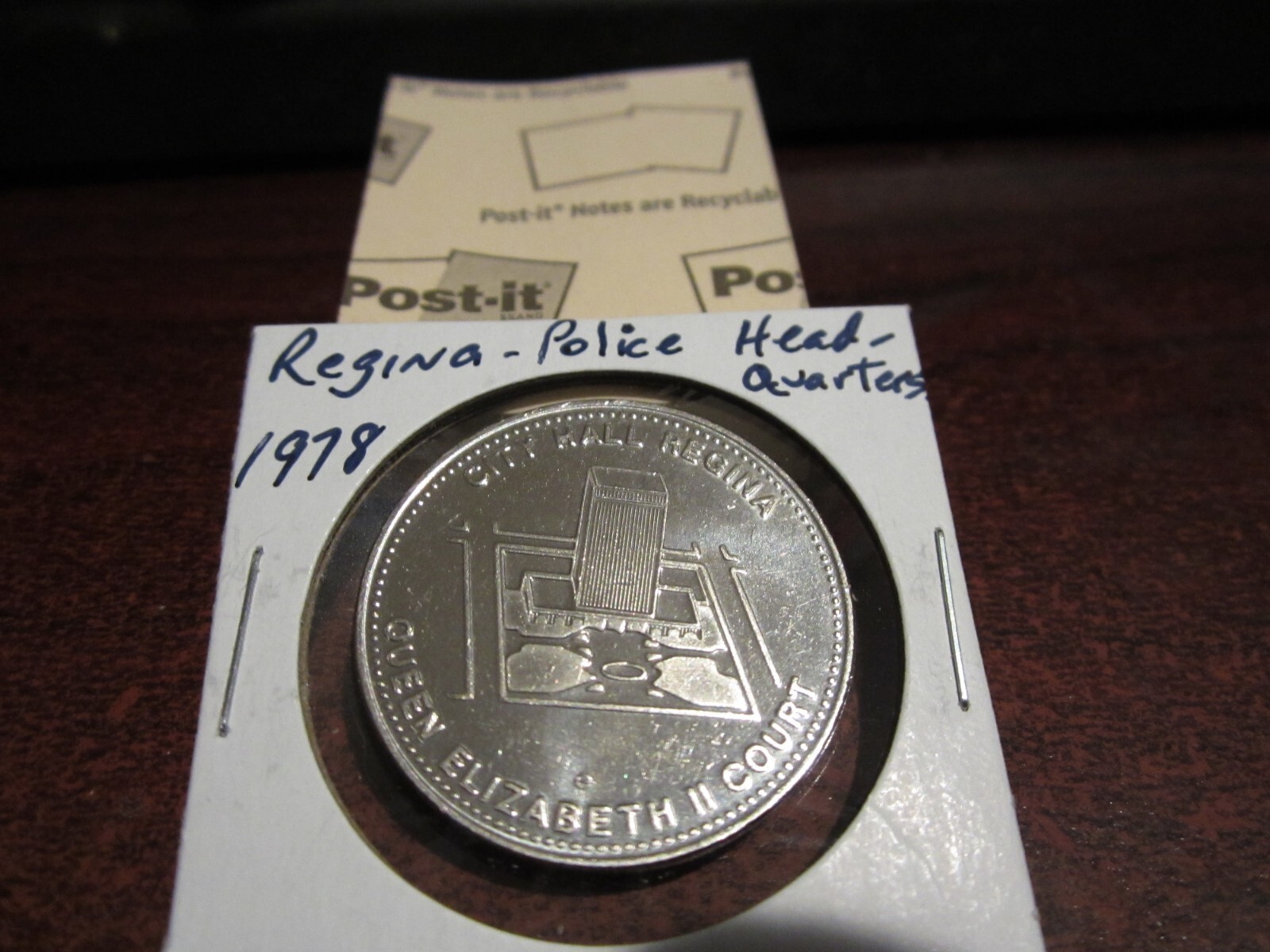 1978 - Police Headquarters, Regina, SK - Canada Token, Canadian trade dollar