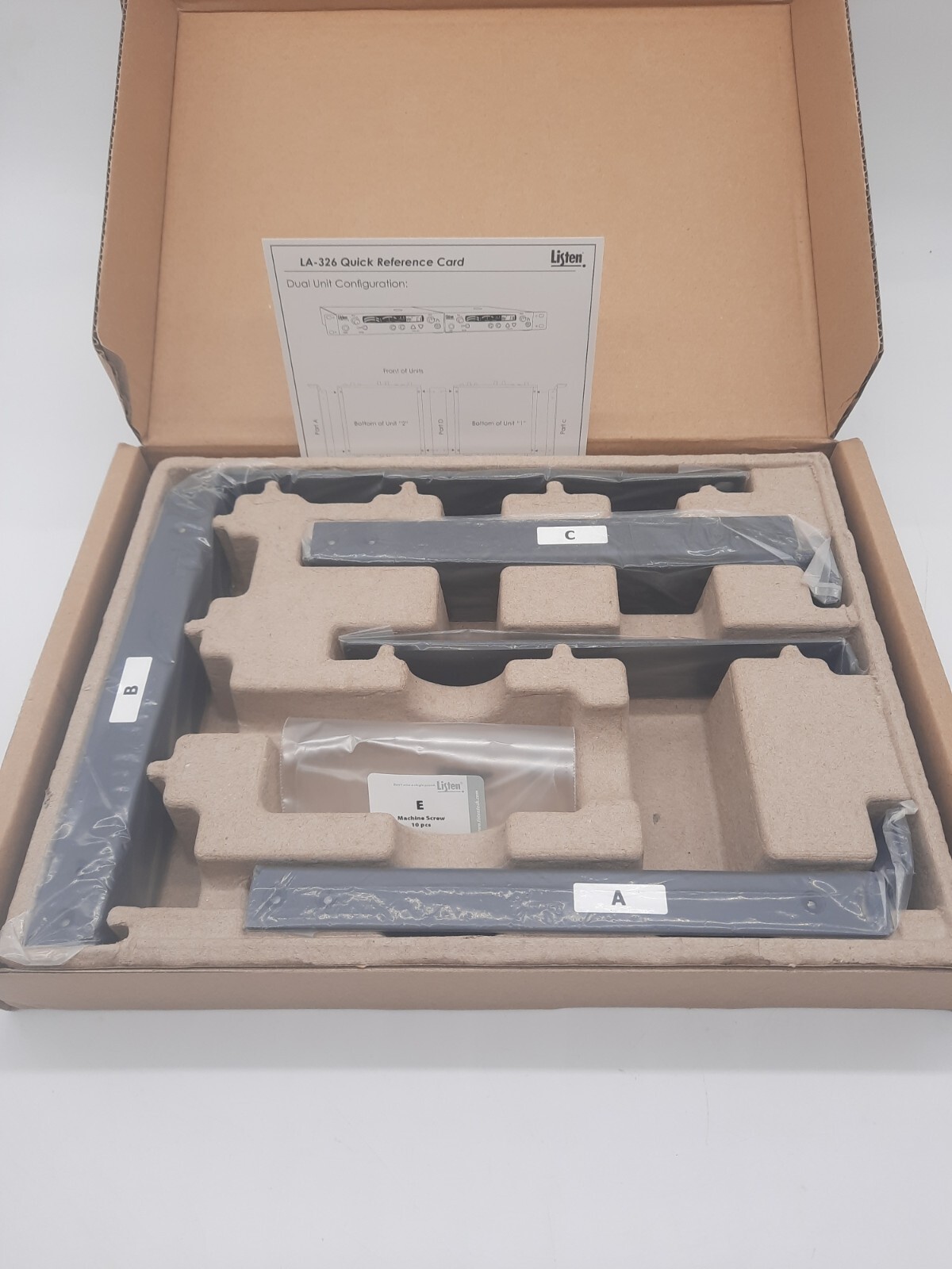 Listen Technologies LA-326 Universal Rack Mounting Kit with Security Cover – NEW