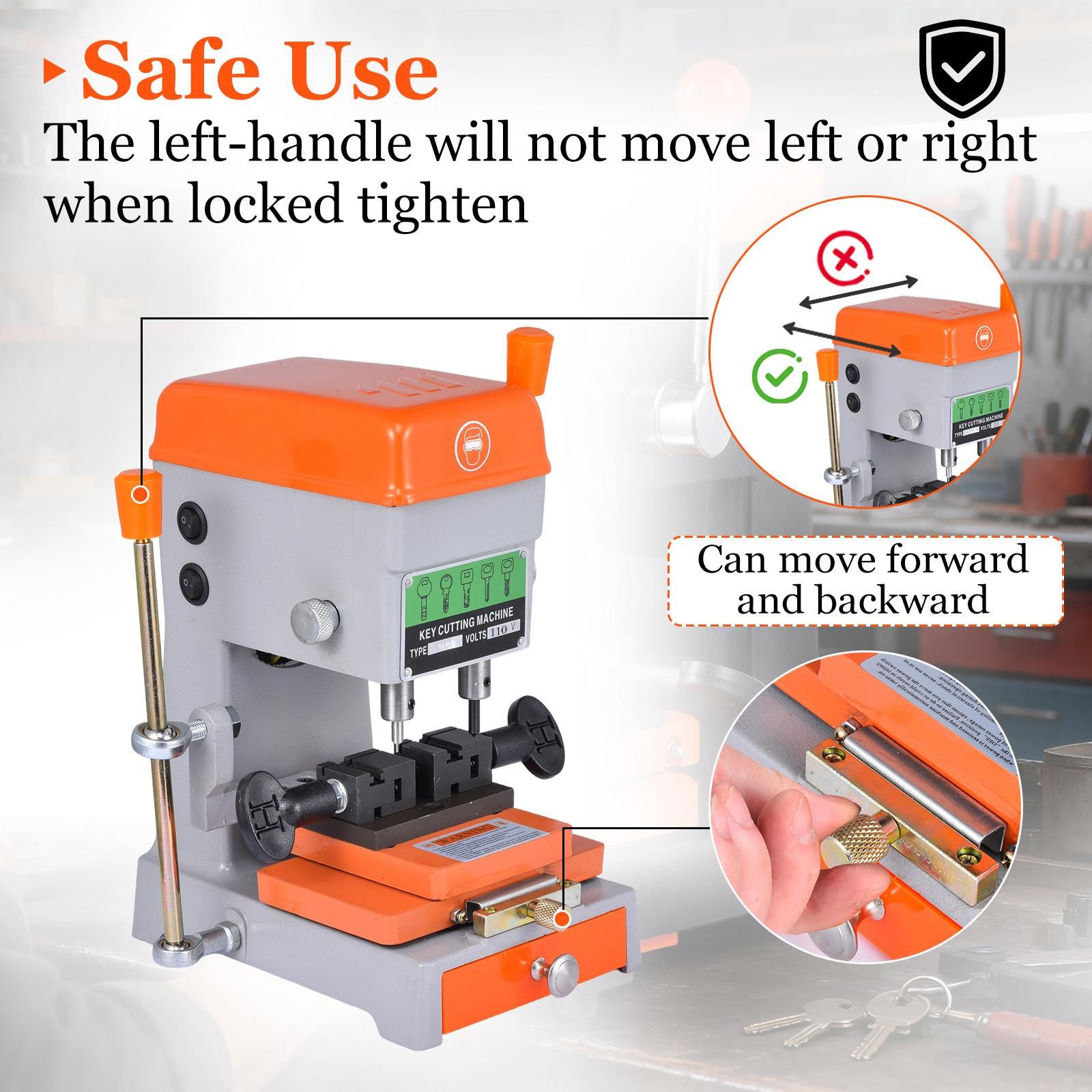 Key Cutting Duplicating Machine Cutter Car Key Copier Locksmith Tools