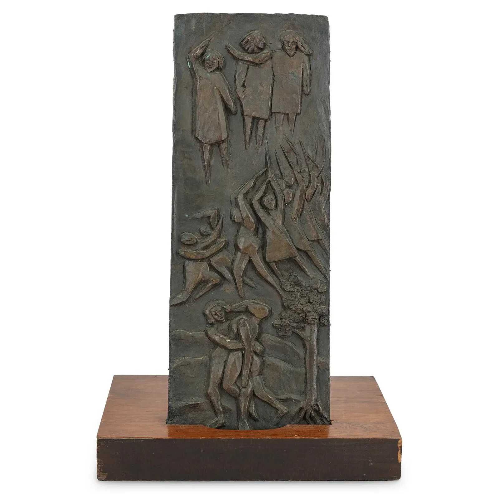 ORIGINAL RARE WORK OF ART BY ISRAELI ARTIST ALBERT GOLDMAN JACOB DREAM  BRONZE
