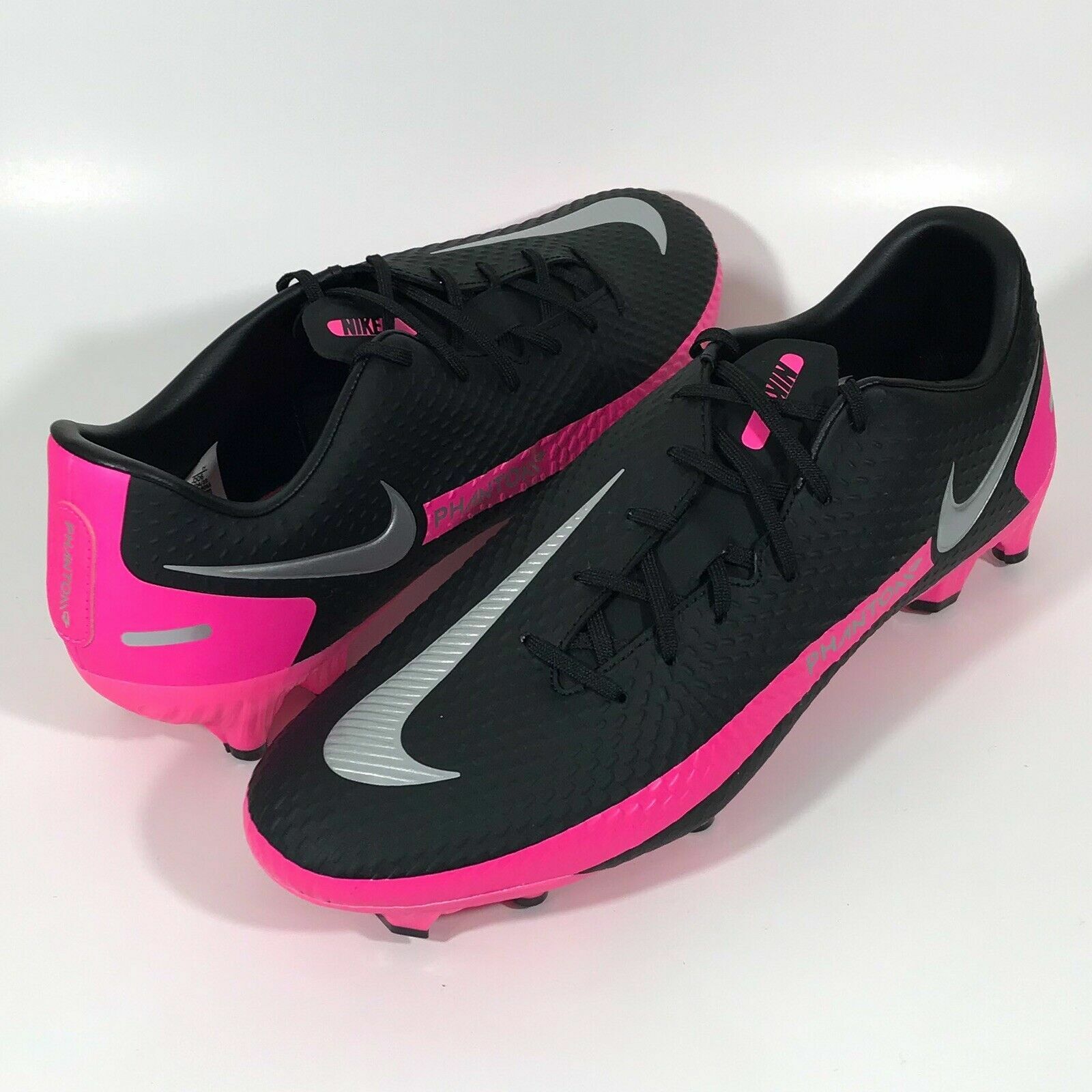 Nike Phantom GT Academy FG Mens Soccer Cleats Black/Pink 7CK8460-006 Sz 5.5 US