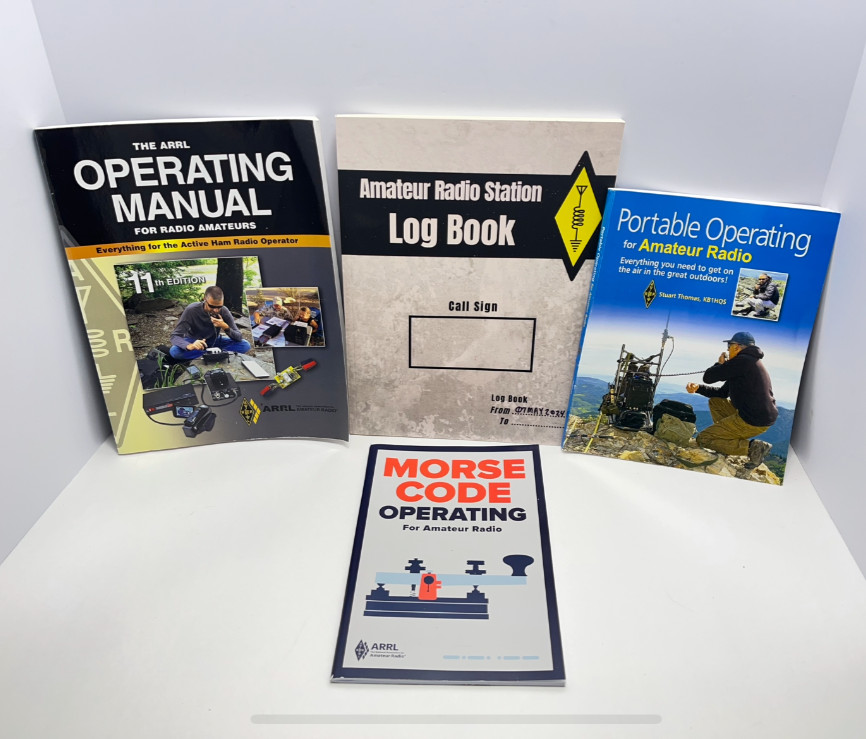 Ham Radio Book Lot ARRL Operating Manual Morse Code Portable Amateur Radio