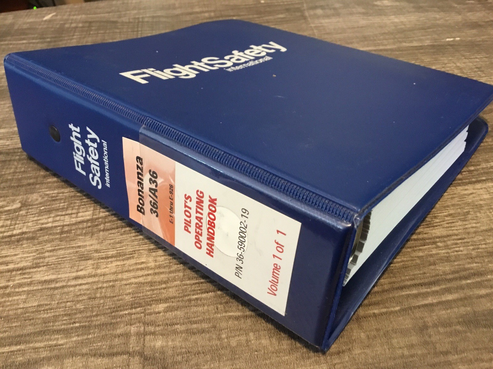 Bonanza 36/A36 PILOT’S OPERATING HANDBOOK, Serials E-1 thru E-926 FAA Approved