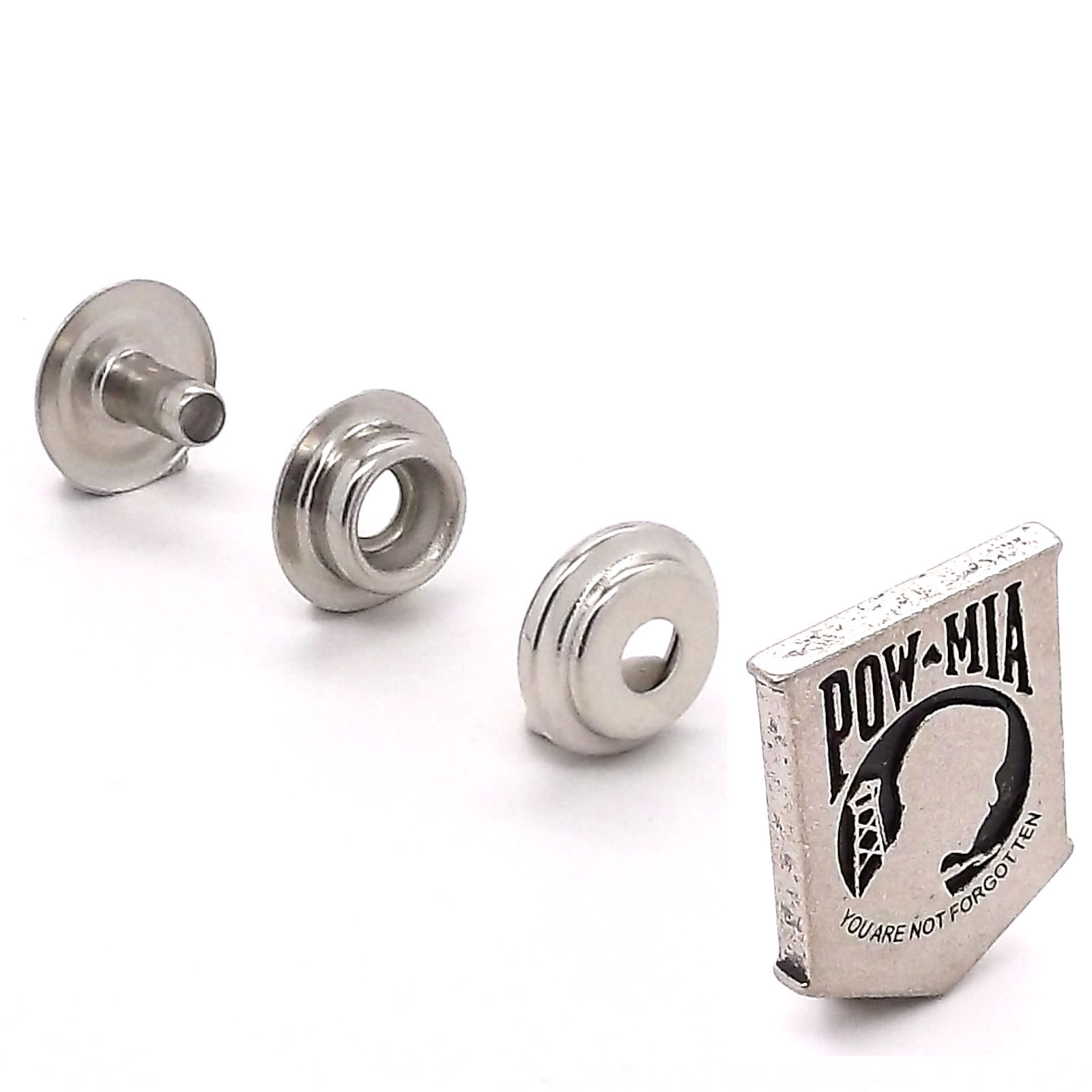 POW Button Snap Set Antique Nickel 1" 1265-42 by Stecksstore