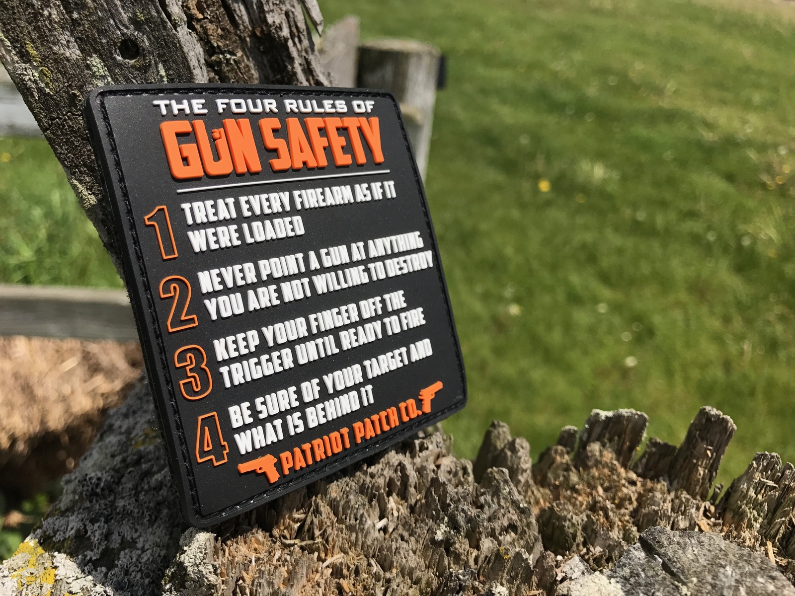 Patriot Patch Co. - 4 Rules of Gun Safety - Patch