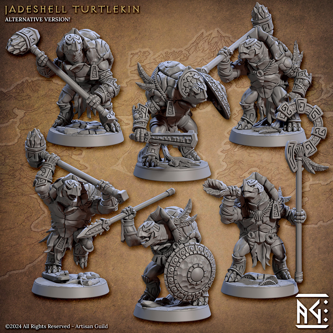 Jadeshell Turtlekin | Artisan Guild Miniatures |