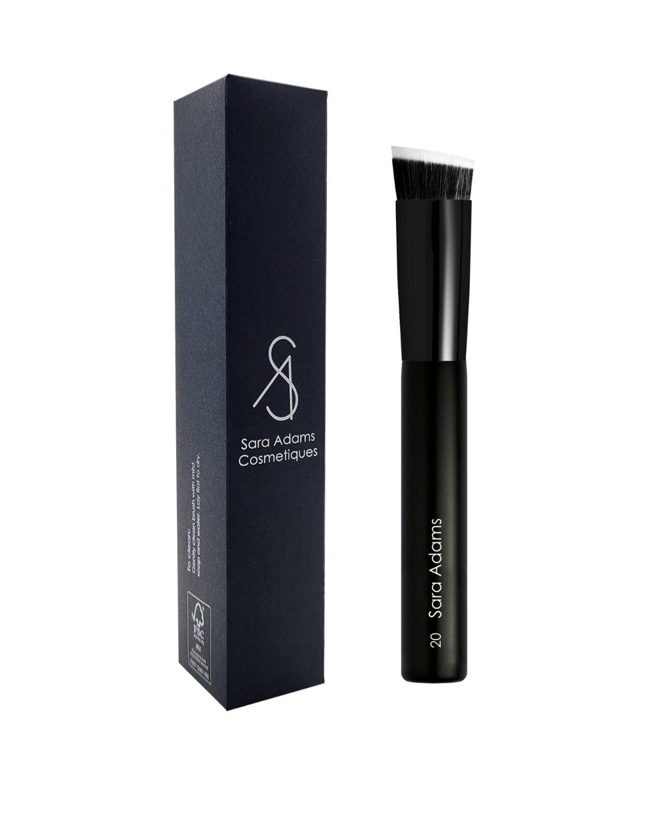 Sara Adams Cosmetiques Round Angled Foundation Brush #20