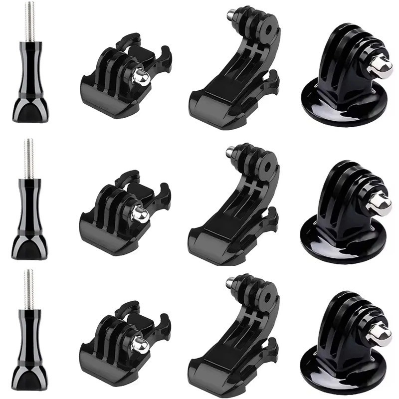 (12 Pack) J-Hook Buckle Tripod Mount Adapter + Thumbscrews for GoPro Hero DJI