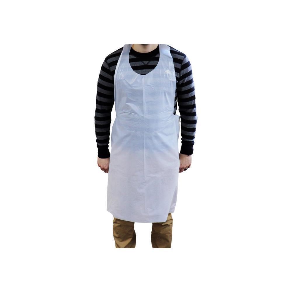 White Polyethylene Apron, Size: 28" x 46" - (2000 Pieces)
