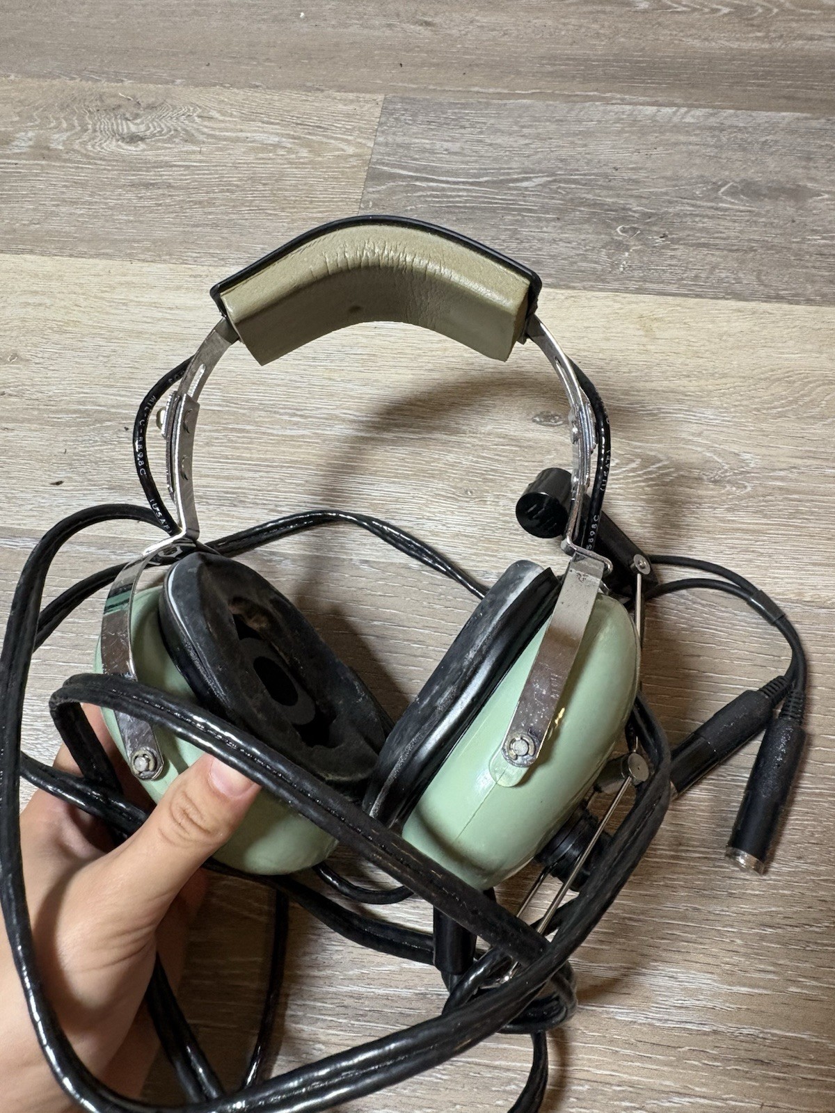 DAVID CLARK H10-30 AVIATION HEADSET PASSIVE MONO PILOT + BAG & EXTRAS