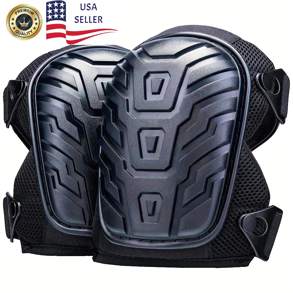 1 Pair Heavy Duty Knee Pads Anti Slip Cushion for Work Garden Flooring