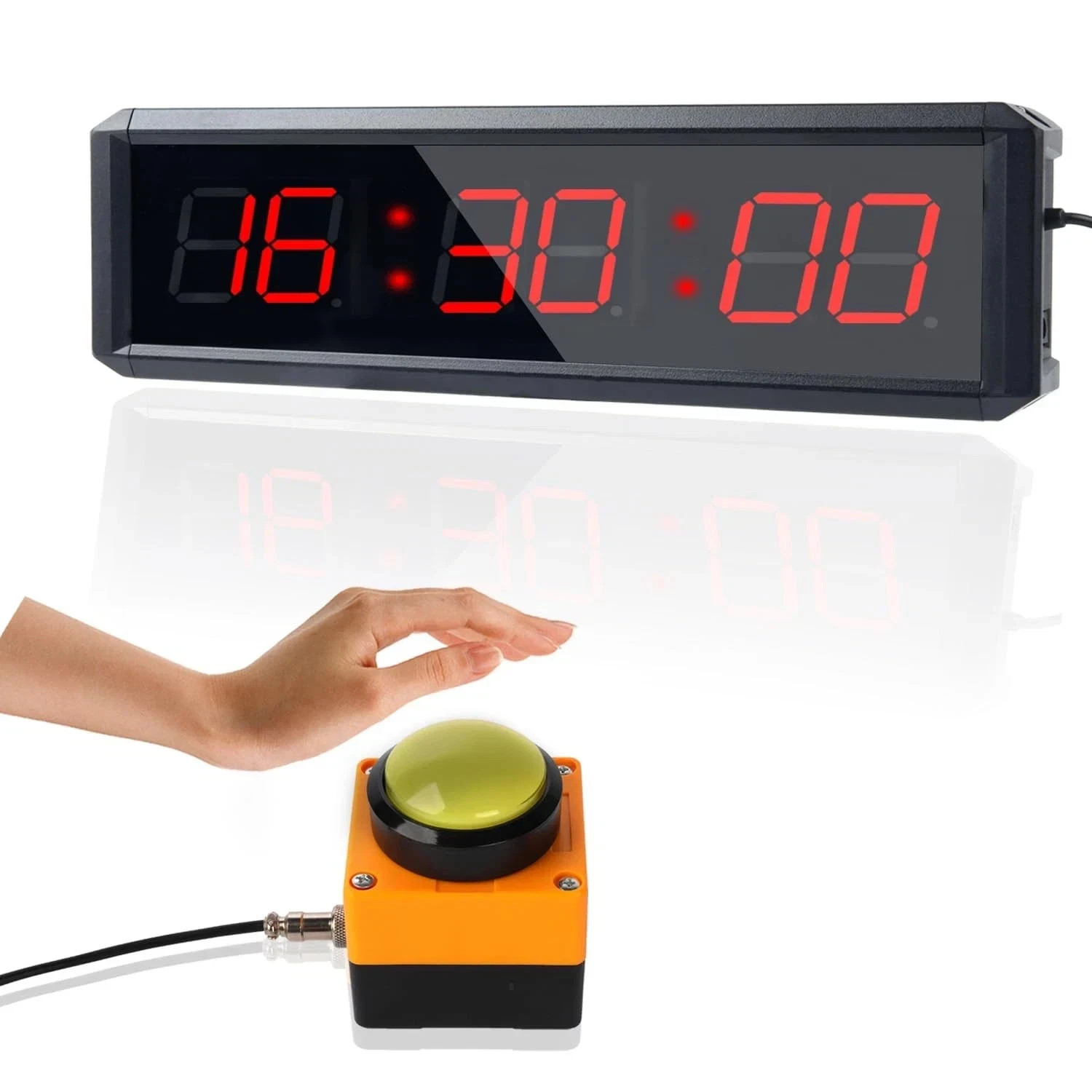 Fitness Timer with Stopwatch Button, Suitable for SchoolexamHome Ex