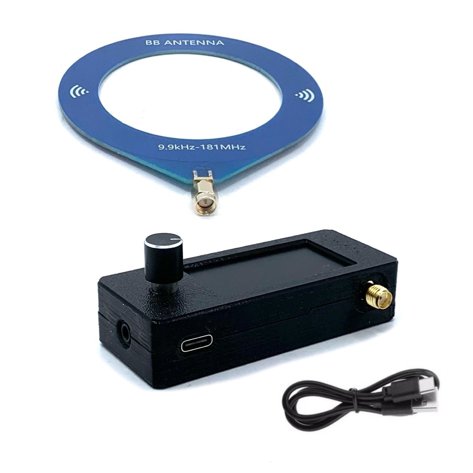 Pocket-sized SI4732 Radio RF Receiver Loop Antenna Support LSB USB AM FM