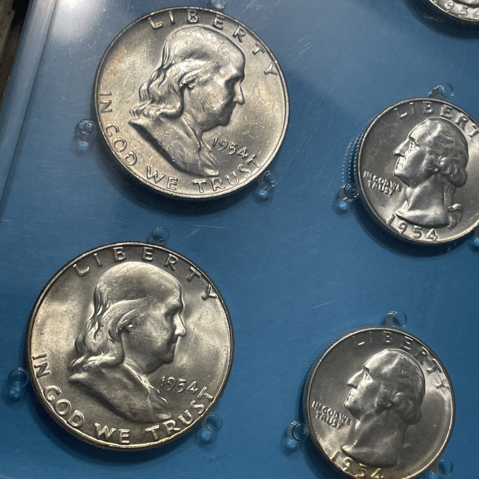 1954 P D S Assembled US Mint Uncirculated Silver 15 Coin Set