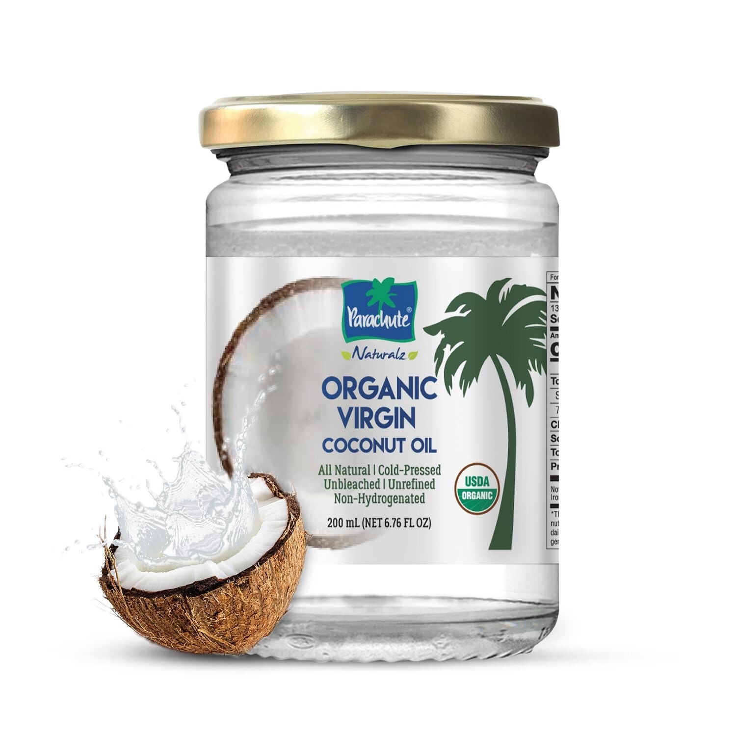 Aceite De Coco Organico Extra Virgen Para Cabello Piel Comestible Natural Virgin