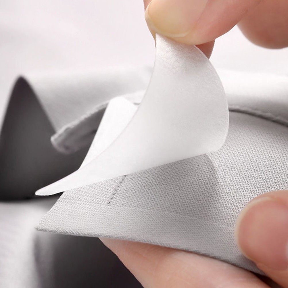 150Pcs Durable Plastic Shirt Collar Stays Adhesive Collar Shaper for Mens Shirts